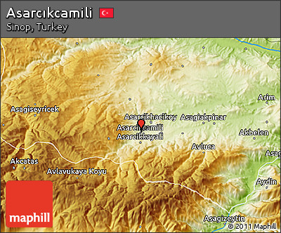 Physical 3D Map of Asarcıkcamili