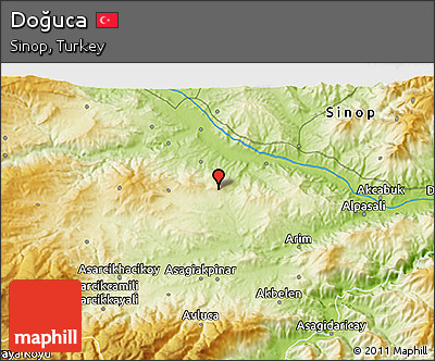 Physical 3D Map of Doğuca