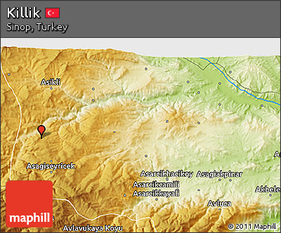 Physical 3D Map of Killik