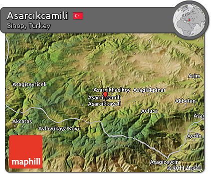 Satellite 3D Map of Asarcıkcamili