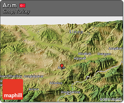 Satellite 3D Map of Arım