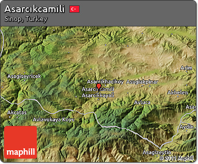 Satellite 3D Map of Asarcıkcamili
