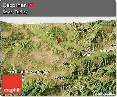 Satellite 3D Map of Çatpınar