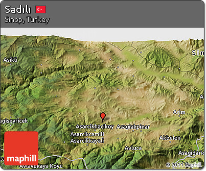 Satellite 3D Map of Sadılı