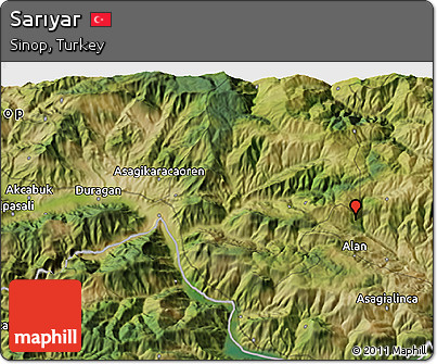 Satellite 3D Map of Sarıyar