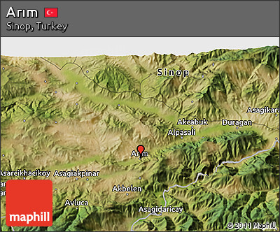 Satellite 3D Map of Arım