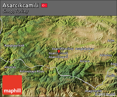Satellite 3D Map of Asarcıkcamili