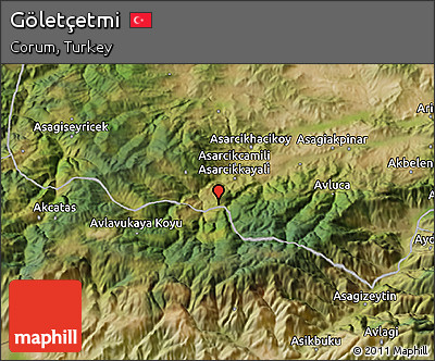 Satellite 3D Map of Göletçetmi
