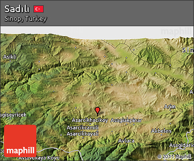 Satellite 3D Map of Sadılı