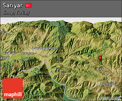 Satellite 3D Map of Sarıyar