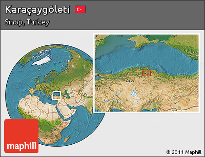 Satellite Location Map of Karaçaygöleti