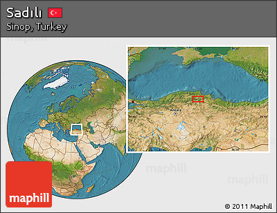Satellite Location Map of Sadılı
