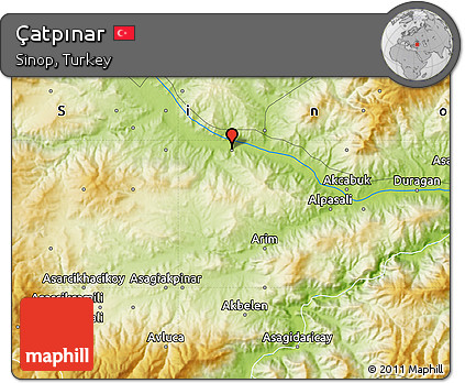 Physical Map of Çatpınar