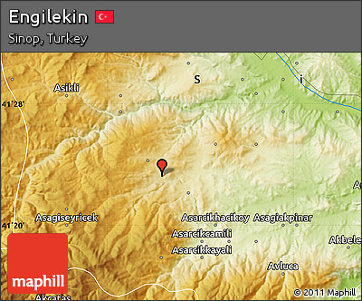Physical Map of Engilekin