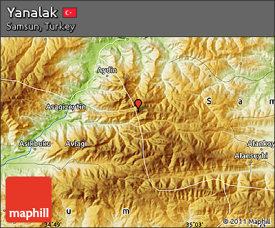 Physical Map of Yanalak