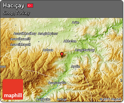 Physical Map of Hacıçay