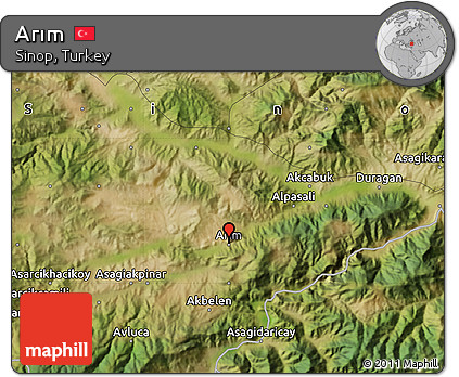 Satellite Map of Arım