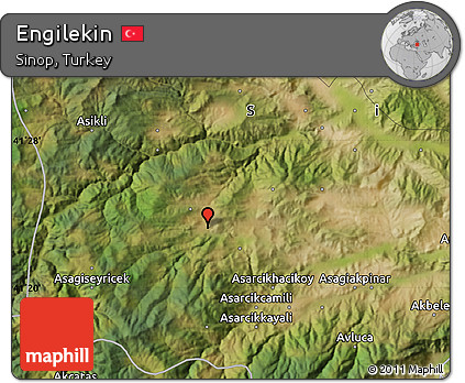 Satellite Map of Engilekin