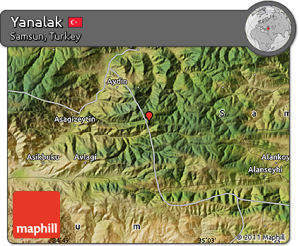 Satellite Map of Yanalak