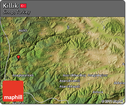 Satellite Map of Killik