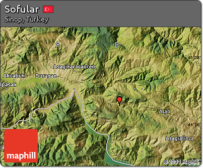 Satellite Map of Sofular