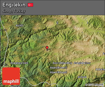 Satellite Map of Engilekin