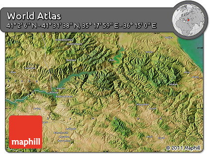 Satellite Map of the Area around 41° 16' 52" N, 35° 46' 29" E