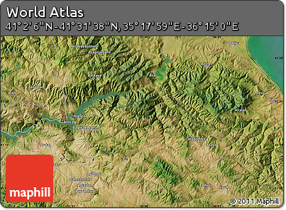 Satellite Map of the Area around 41° 16' 52" N, 35° 46' 29" E