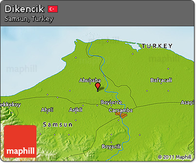 Physical 3D Map of Dikencik