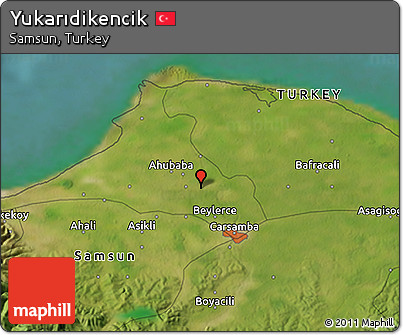 Satellite 3D Map of Yukarıdikencik