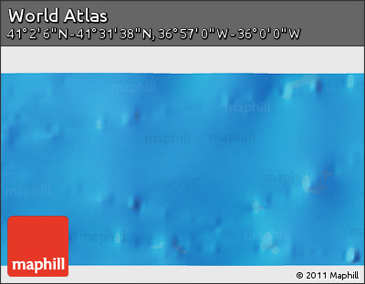 Physical 3D Map of the Area around 41° 16' 52" N, 36° 28' 30" W