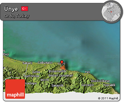 Satellite 3D Map of Ünye