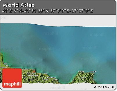 Satellite 3D Map of the Area around 41° 16' 52" N, 37° 28' 30" E