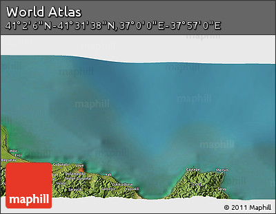 Satellite 3D Map of the Area around 41° 16' 52" N, 37° 28' 30" E