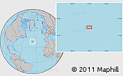 Gray Location Map of the area around 41° 16' 52" N, 37° 19' 30" W