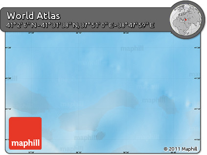 Physical Map of the Area around 41° 16' 52" N, 38° 19' 30" E