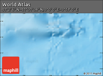 Physical Map of the Area around 41° 16' 52" N, 3° 28' 30" E