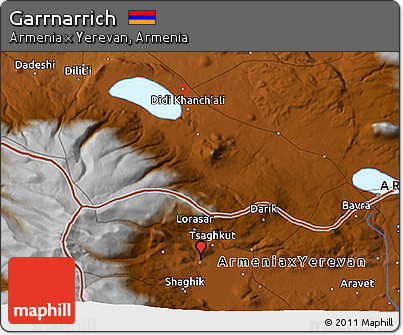 Physical 3D Map of Garrnarrich