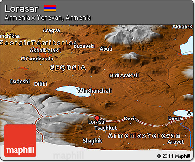 Physical Panoramic Map of Lorasar