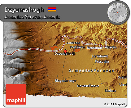 Physical 3D Map of Dzyunashogh