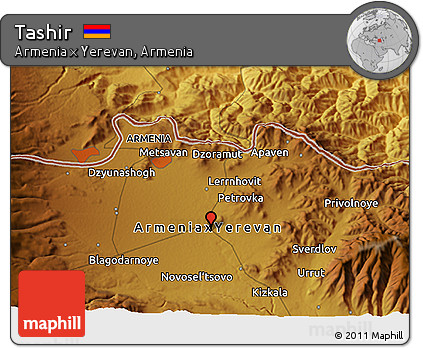 Physical 3D Map of Tashir