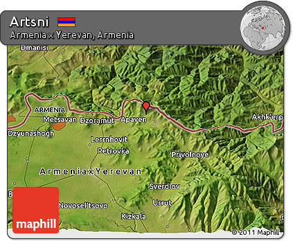 Satellite 3D Map of Artsni