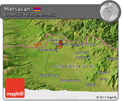 Satellite 3D Map of Metsavan