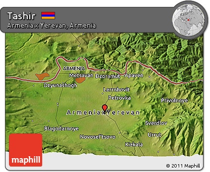 Satellite 3D Map of Tashir