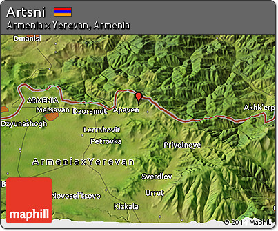 Satellite 3D Map of Artsni