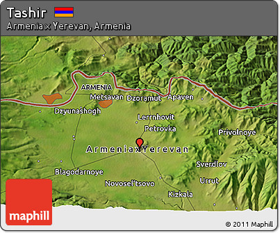 Satellite 3D Map of Tashir