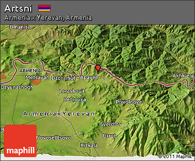 Satellite 3D Map of Artsni