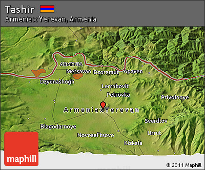 Satellite 3D Map of Tashir