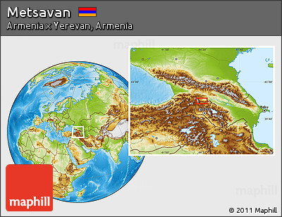 Physical Location Map of Metsavan