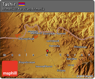Physical Map of Tashir